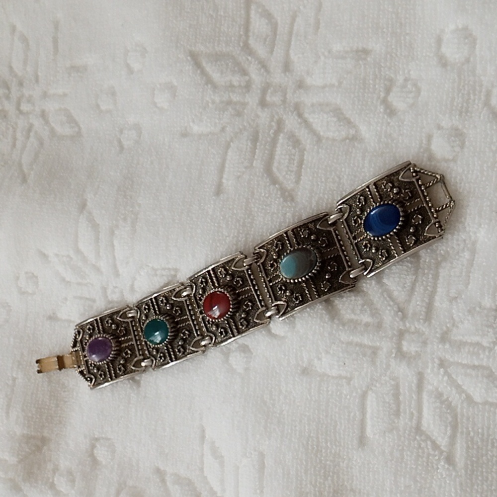 Vintage Sarah Coventry 5 Stones Bracelet